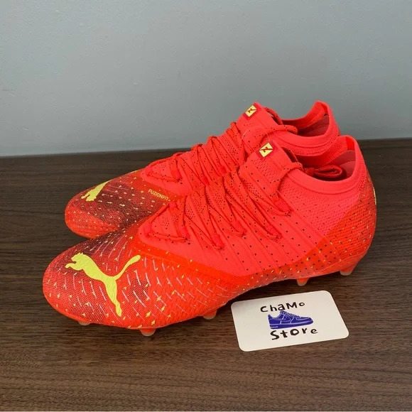 PUMA FUTURE Z 1.4 FG/AG FEARLESS FIERY Coral Soccer Cleats 106989 03 Sz 10.5 - Picture 3 of 8
